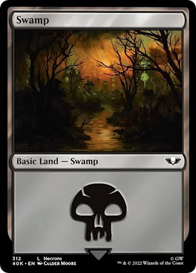 Swamp (312) (Universes Beyond: Warhammer 40K) Near Mint