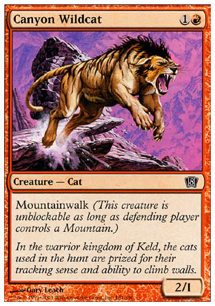 Canyon Wildcat (8th Edition) Light Play Foil