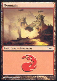 Mountain (300) (Mirrodin) Near Mint