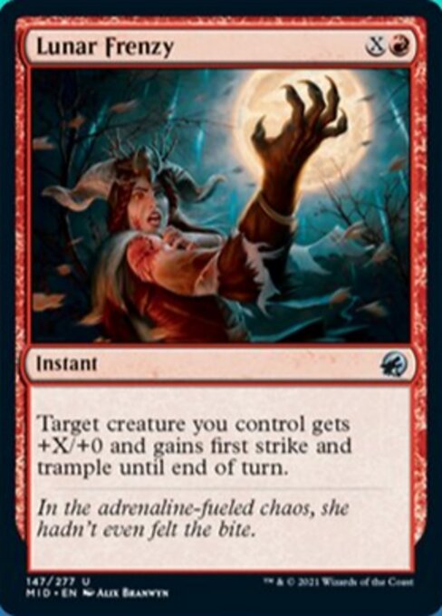 Lunar Frenzy (Innistrad: Midnight Hunt) Near Mint