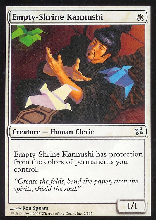 Empty-Shrine Kannushi (Betrayers of Kamigawa) Near Mint Foil