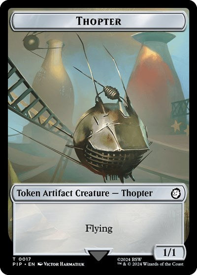 Thopter / Junk Double-Sided Token (Universes Beyond: Fallout) Near Mint