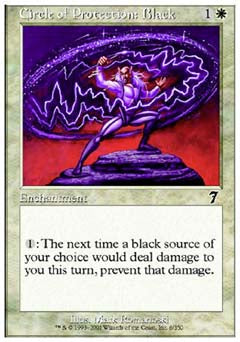 Circle of Protection: Black (7th Edition) Light Play