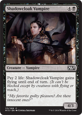 Shadowcloak Vampire (Magic 2015 Core Set) Near Mint Foil