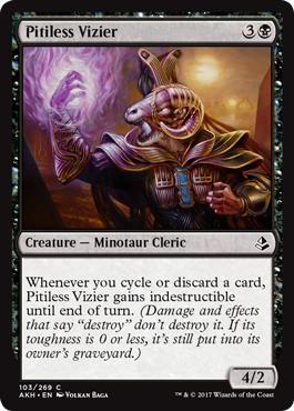 Pitiless Vizier (Amonkhet) Near Mint Foil