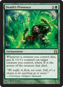 Death's Presence (Return to Ravnica) Near Mint Foil