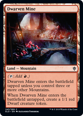 Dwarven Mine (Throne of Eldraine) Near Mint Foil