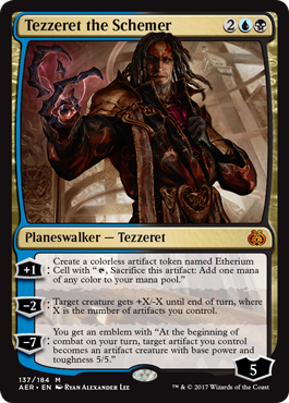 Tezzeret the Schemer (Aether Revolt) Near Mint Foil