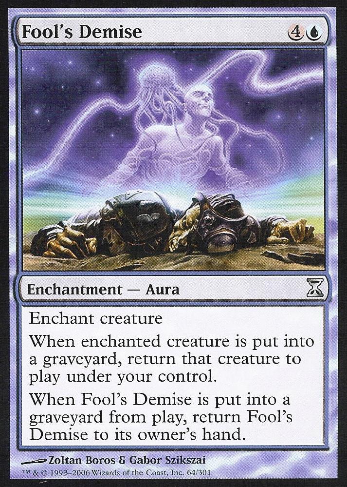 Fool's Demise (Time Spiral) Near Mint Foil Japanese