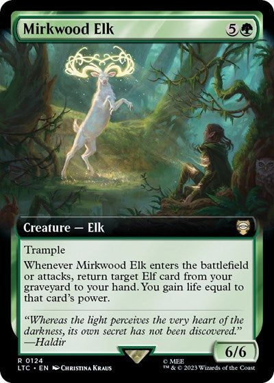 Mirkwood Elk (Extended Art) (Commander: The Lord of the Rings: Tales of Middle-earth) Near Mint