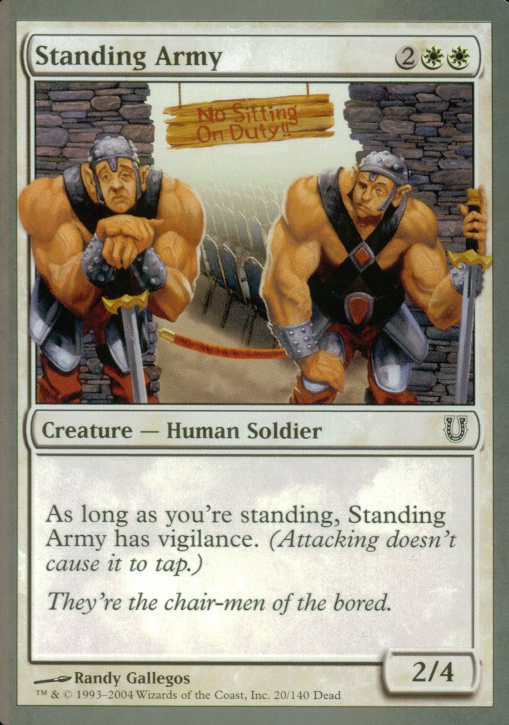 Standing Army (Unhinged) Near Mint Foil