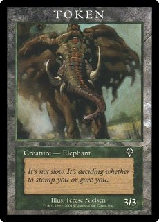 Token - Elephant (IN) (Promotional Cards) Good