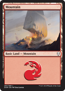 Mountain (263) (Dominaria) Near Mint