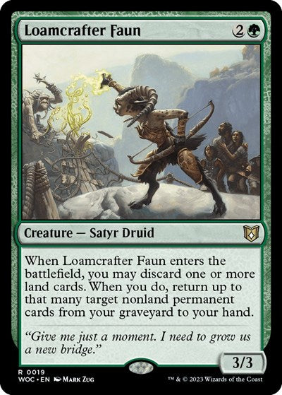 Loamcrafter Faun (Commander: Wilds of Eldraine) Near Mint