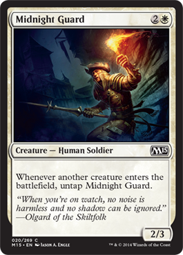 Midnight Guard (Magic 2015 Core Set) Near Mint Foil