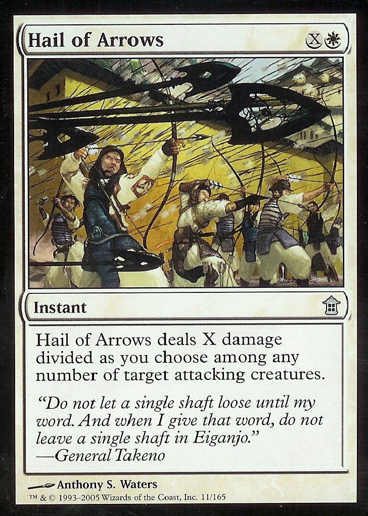 Hail of Arrows (Saviors of Kamigawa) Near Mint Foil