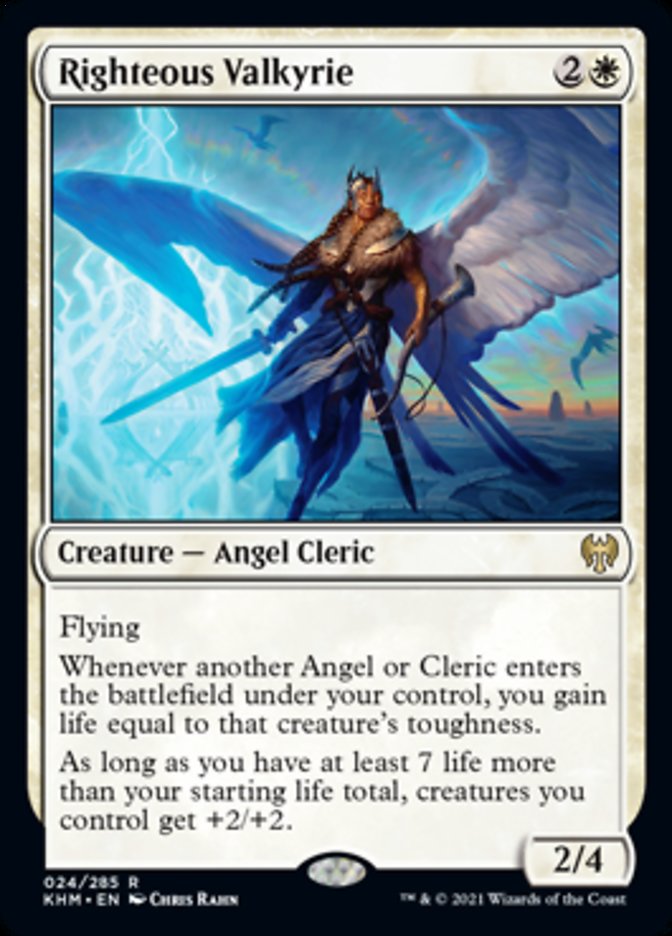 Righteous Valkyrie (Kaldheim) Near Mint Foil