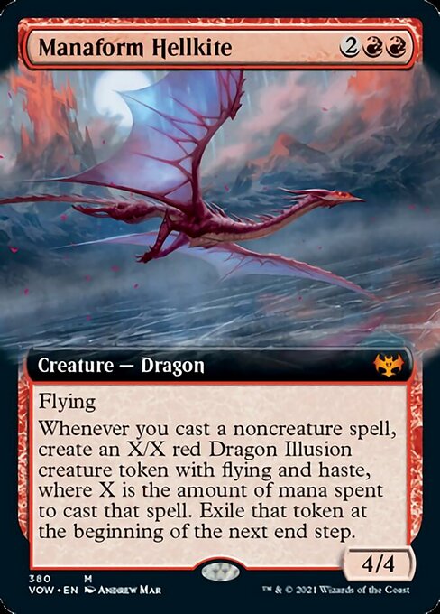 Manaform Hellkite (Extended Art) (Innistrad: Crimson Vow) Near Mint