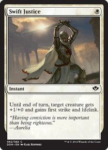 Swift Justice (Duel Decks: Speed vs Cunning) Near Mint