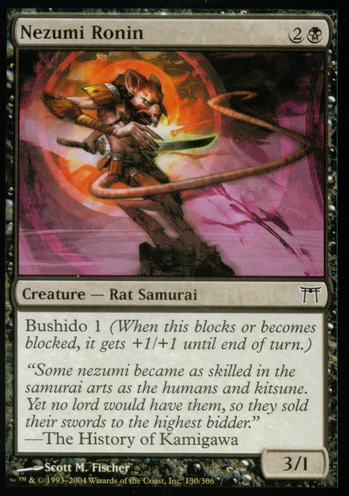 Nezumi Ronin (Champions of Kamigawa) Light Play Foil