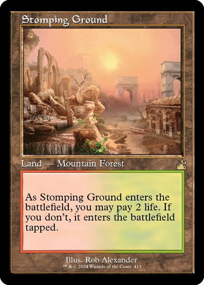 Stomping Ground (Retro Frame) (Ravnica Remastered) Near Mint