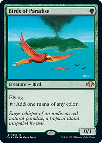 Birds of Paradise (Dominaria Remastered) Near Mint Foil