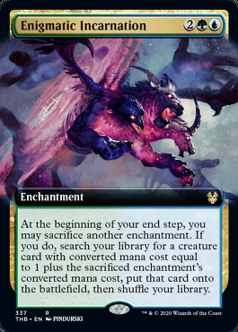 Enigmatic Incarnation (Extended Art) (Theros Beyond Death) Near Mint