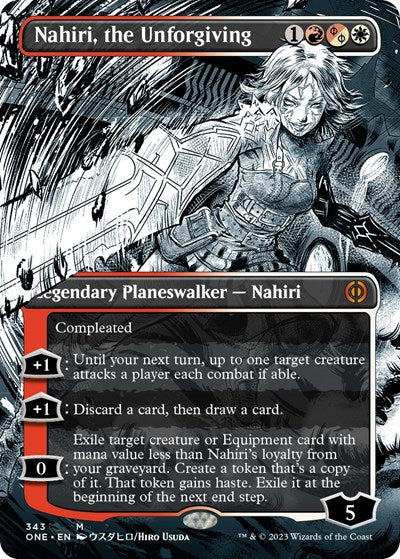 Nahiri, the Unforgiving (Borderless) (Phyrexia: All Will Be One) Near Mint