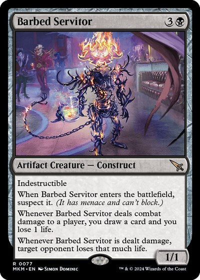 Barbed Servitor (Murders at Karlov Manor) Near Mint