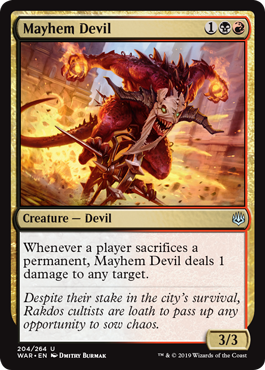 Mayhem Devil (War of the Spark) Near Mint