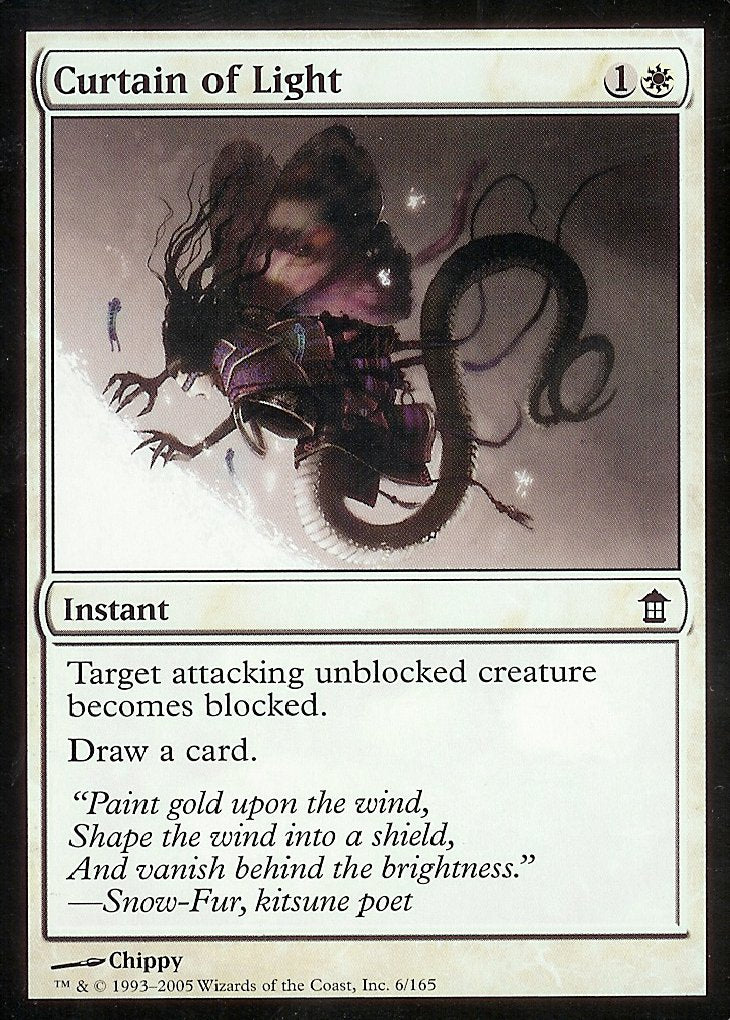 Curtain of Light (Saviors of Kamigawa) Near Mint Foil
