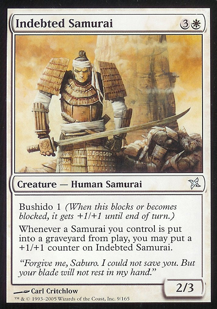 Indebted Samurai (Betrayers of Kamigawa) Near Mint Foil