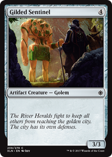 Gilded Sentinel (Ixalan) Near Mint Foil