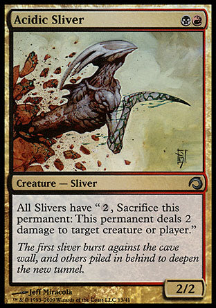 Acidic Sliver (Premium Deck Series: Slivers) Near Mint Foil