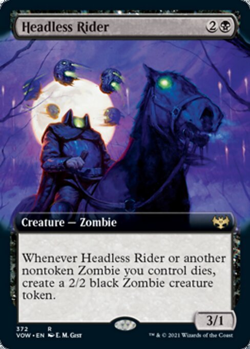 Headless Rider (Extended Art) (Innistrad: Crimson Vow) Near Mint