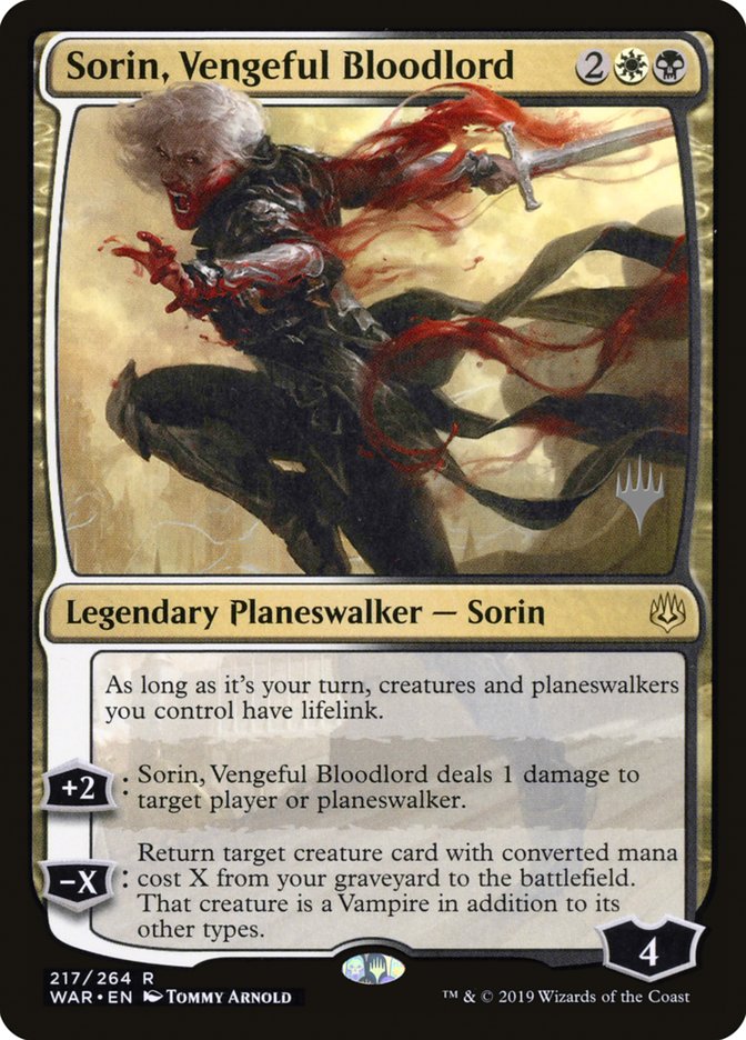Sorin, Vengeful Bloodlord (Promo Pack) Near Mint Foil