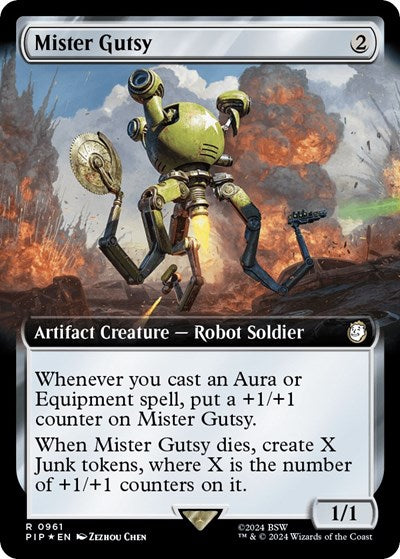 Mister Gutsy (Extended Art) (Surge Foil) (Universes Beyond: Fallout) Near Mint