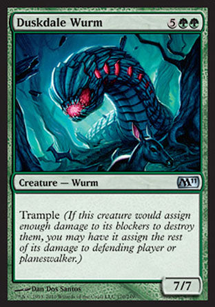 Duskdale Wurm (Magic 2011 Core Set) Near Mint Foil