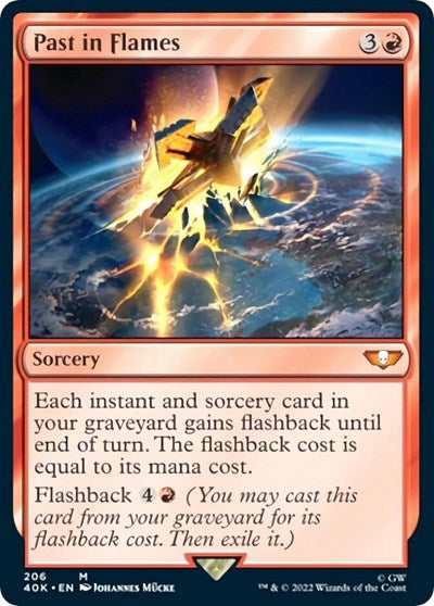 Past in Flames (Surge Foil) (Universes Beyond: Warhammer 40K) Near Mint