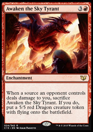 Awaken the Sky Tyrant (Commander 2015) Near Mint
