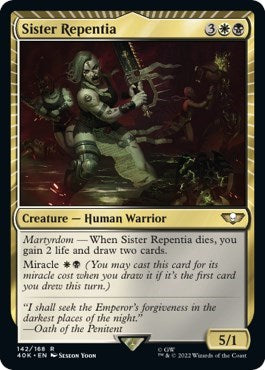 Sister Repentia (Surge Foil) (Universes Beyond: Warhammer 40K) Near Mint