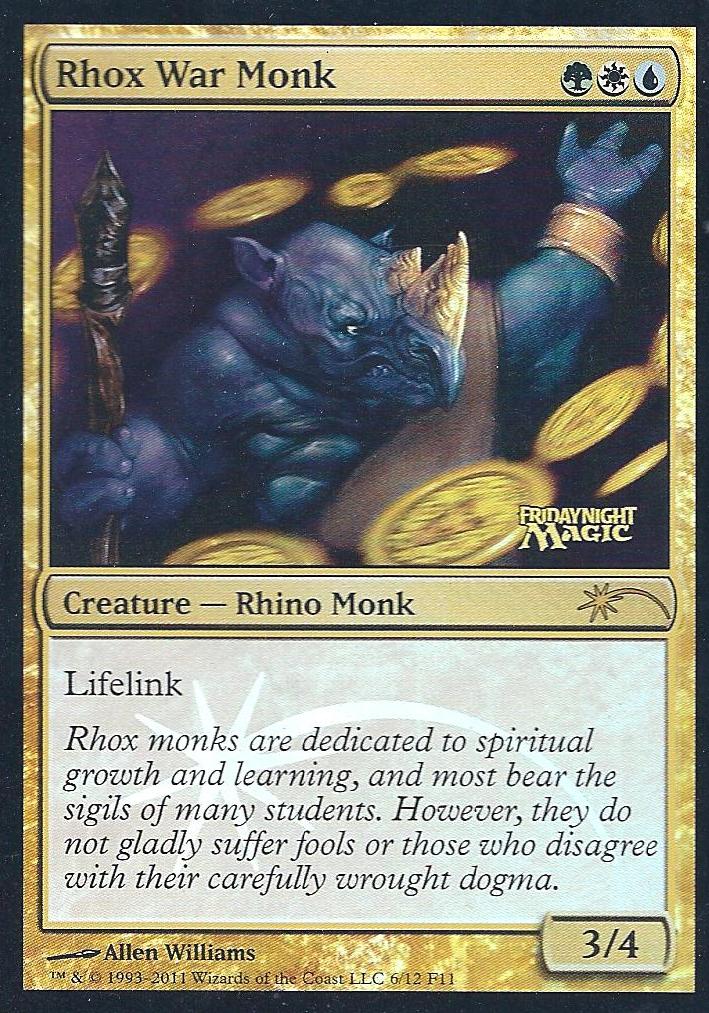 Rhox War Monk (FNM) (Promotional Cards) Near Mint Foil