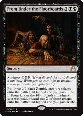 From Under the Floorboards (Shadows Over Innistrad) Near Mint