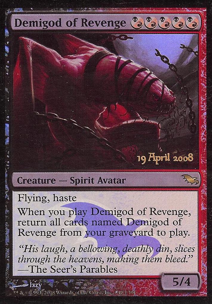 Demigod of Revenge (Shadowmoor Prerelease) (Promotional Cards) Near Mint Foil