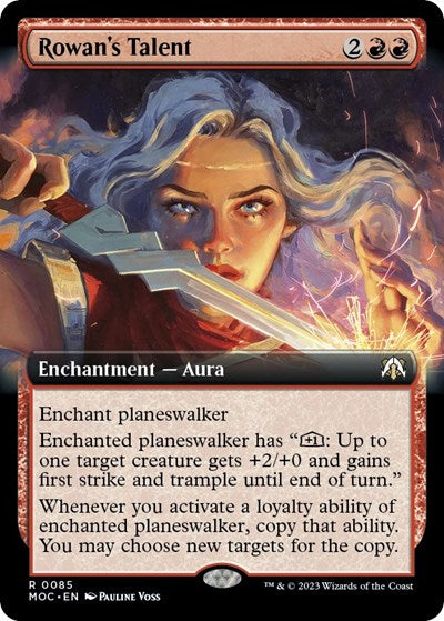 Rowan's Talent (Extended Art) (Commander: March of the Machine) Near Mint