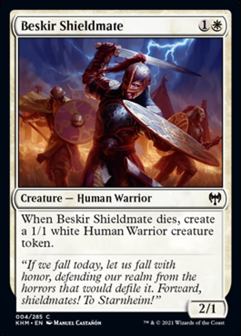 Beskir Shieldmate (Kaldheim) Near Mint Foil