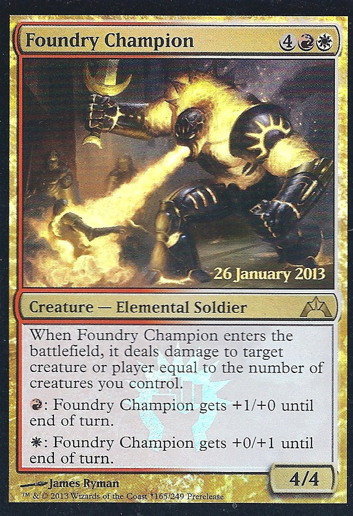Foundry Champion (GC Prerelease) (Promotional Cards) Light Play Foil