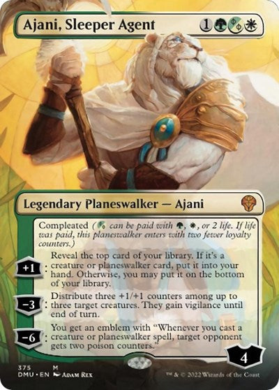 Ajani, Sleeper Agent (Borderless) (375) (Dominaria United) Near Mint