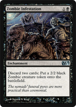 Zombie Infestation (Magic 2012 Core Set) Near Mint Foil