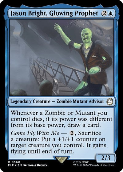 Jason Bright, Glowing Prophet (Surge Foil) (Universes Beyond: Fallout) Near Mint